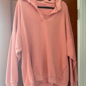 Aerie Coral Pink Pullover